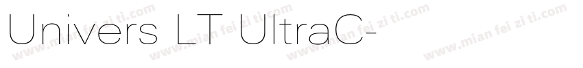 Univers LT UltraC字体转换